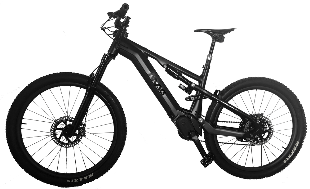 E-Mountain-Bike realizzata con un telaio monolitico in magnesio
