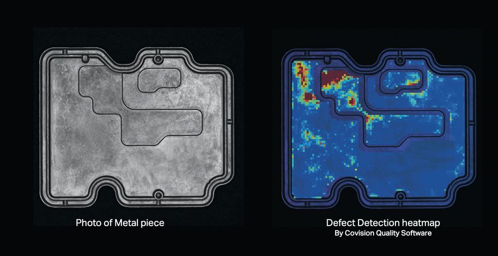 Detection of defects on the surfaces of cast components