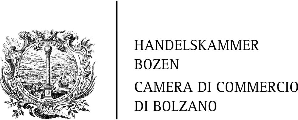 Logo HANDELSKAMMER BOZEN / CAMERA DI COMMERCIO DI BOLZANO
