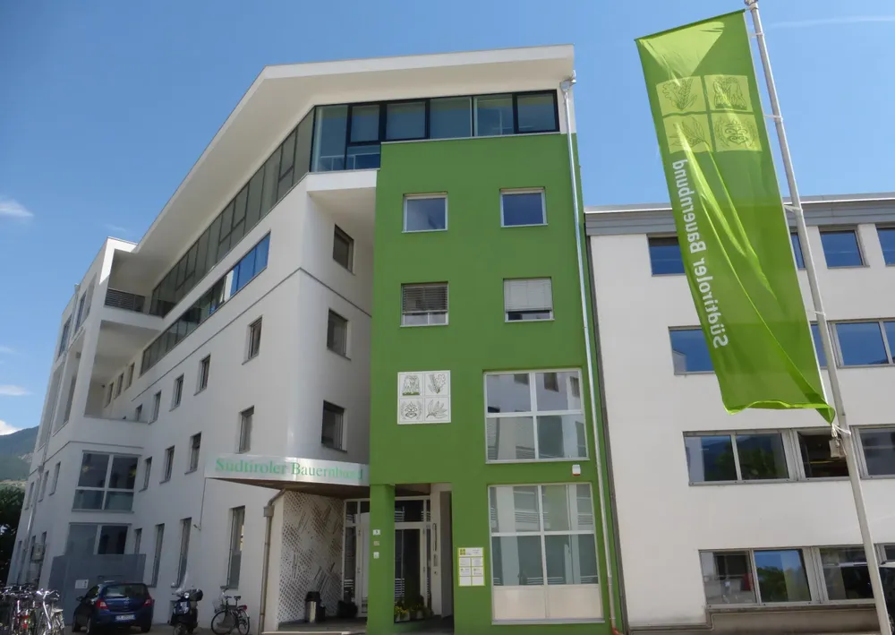 The headquarters of the South Tyrolean Farmers Association is in Bolzano.