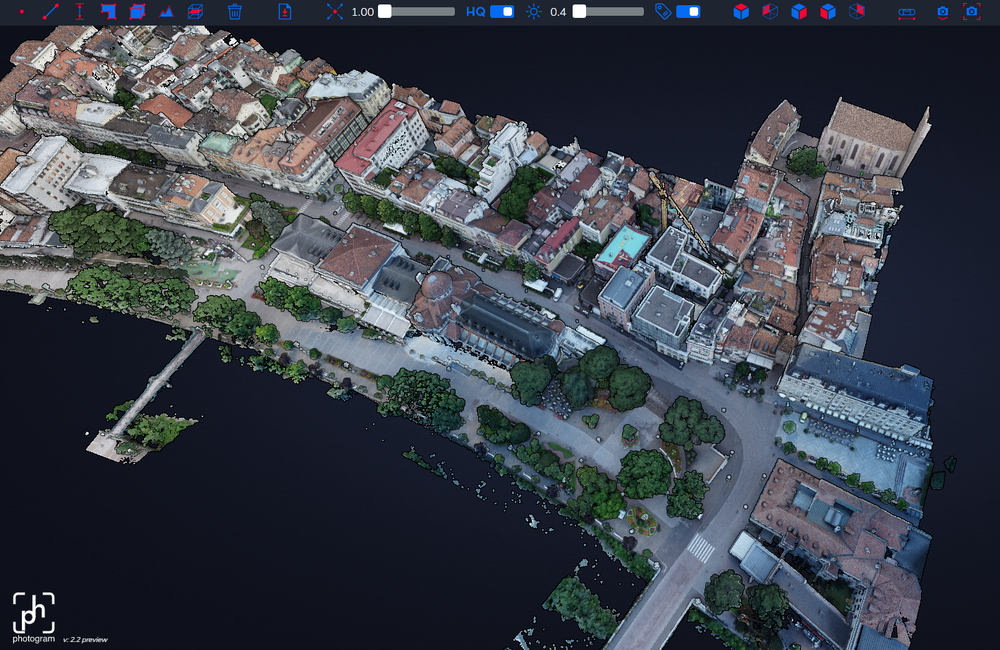 Modello 3D Città di Merano