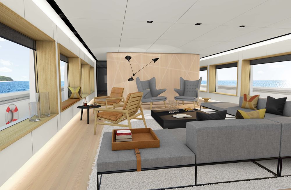 Rendering Innenausbau Yacht