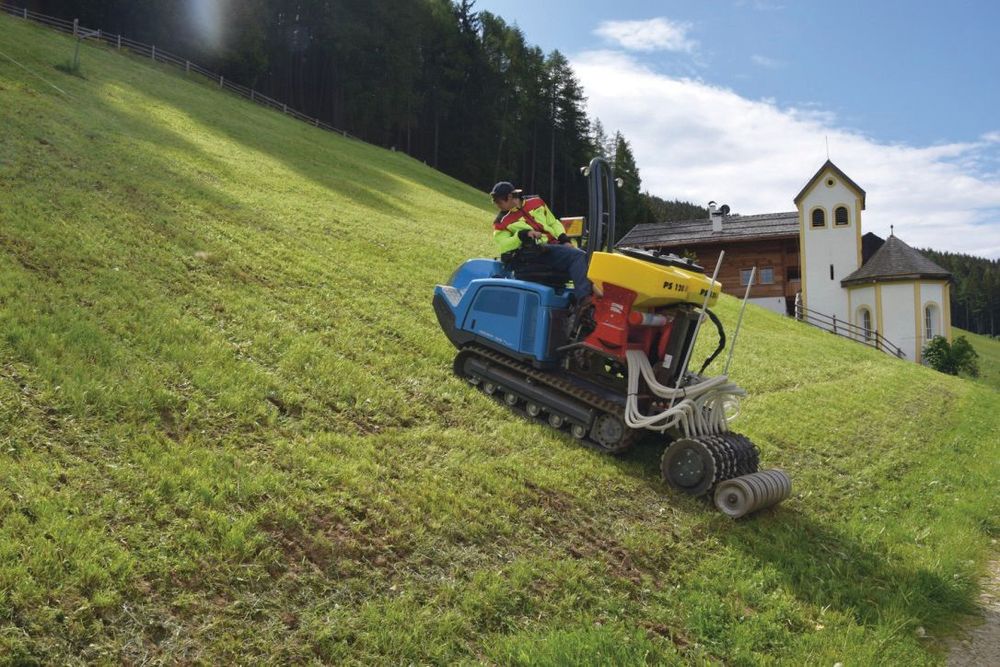 Seminatrice su sodo per terreni in forte pendenza